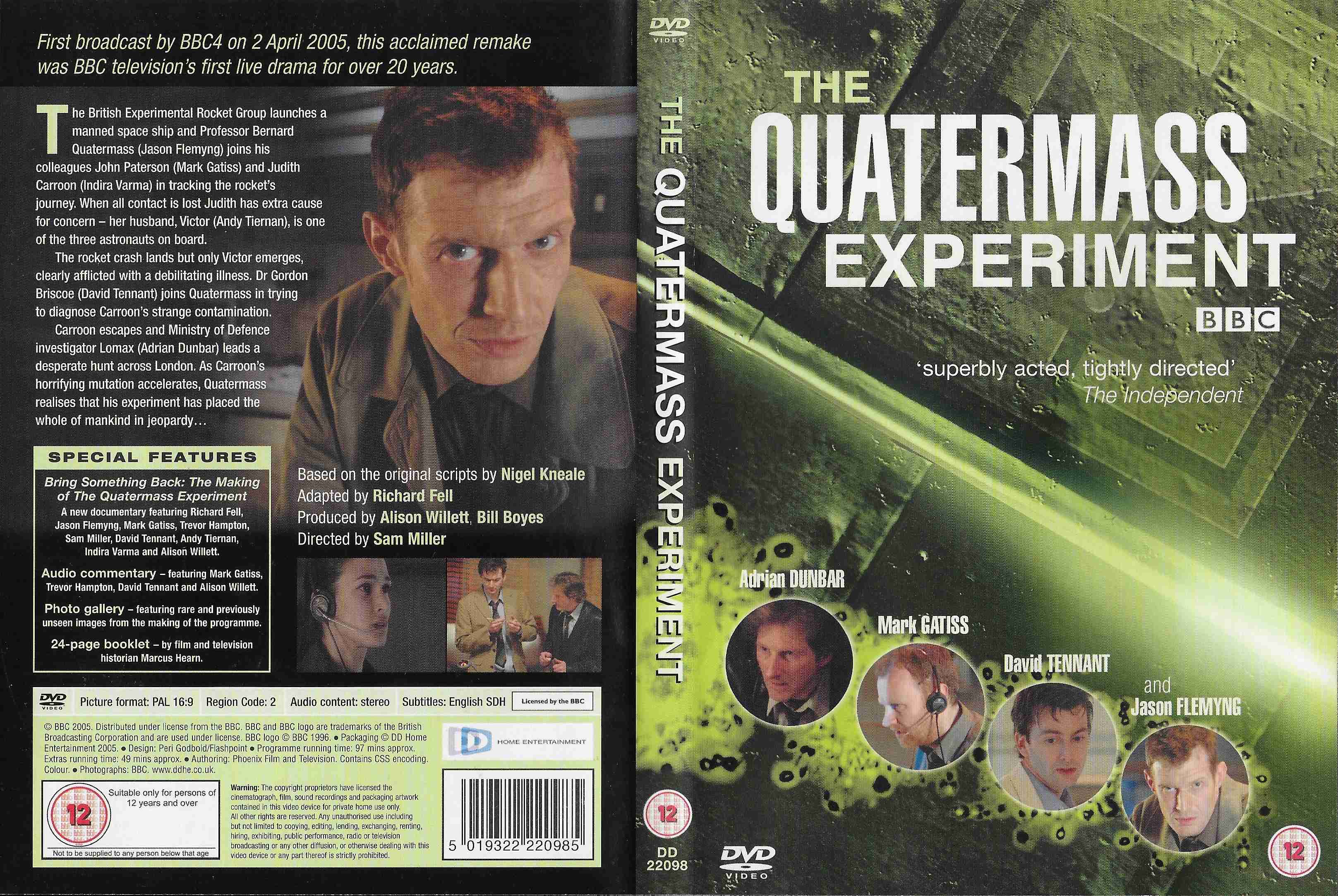 Picture of DD 22098 The Quatermass experiment by artist Nigel Kneale from the BBC records and Tapes library